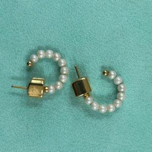 Kate spade baby pearl hoop.